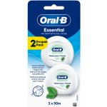 Oral-B Voskovaná zubní nit pro úzké prostory Essential Máta 50 m – Hledejceny.cz