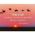Magnet na lednici Tady a teď je jediný skutečný okamžik Nesni o lepším. – Hledejceny.cz