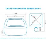 Intex Pure Spa Bubble Greystone Deluxe 4 AP 28450 – Zboží Mobilmania