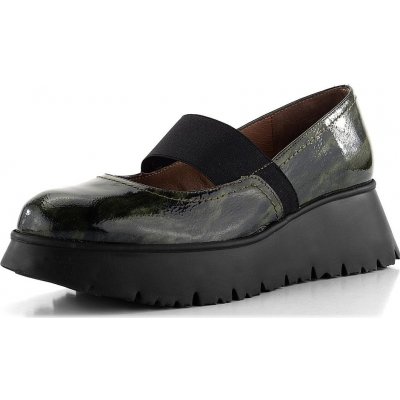 Wonders lakované slip-on polobotky na klínku Negro C-7311 – Hledejceny.cz