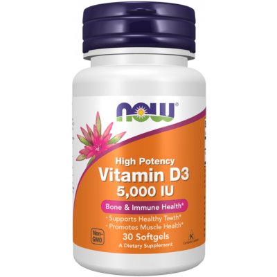 Now Foods Vitamín D3 5000 iu 30 kapslí – Hledejceny.cz