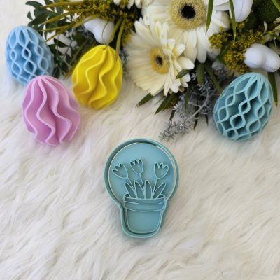 Vykrajovátko Květináč s tulipány | Velikonoční dárkové sady – Hledejceny.cz