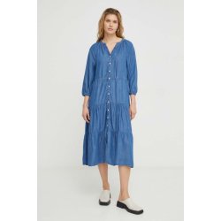 Levi's midi A7571 Bavlněné šaty modrá