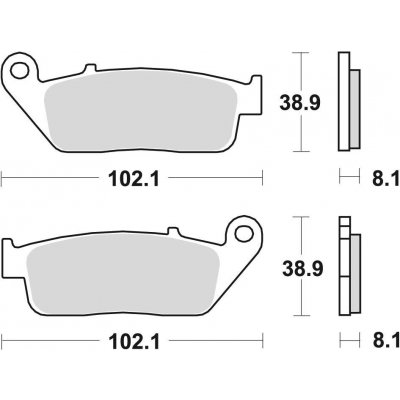 TRW ZF brzdové destičky KH142 organické BMW C-EVOLUTION 14-, C 650 11-, SUZUKI BURGMAN 650 04-, přední | Zboží Auto