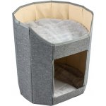 Duvo+ Šedý skládací domeček Greta se dvěma lehátky 36 x 36 x 39 cm – Hledejceny.cz