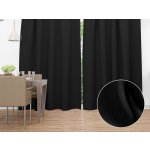 Biante Dekorační závěs Rongo RG-014 Černý 140x140 cm – Zboží Mobilmania