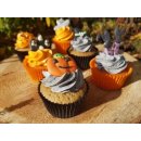 Decora Košíček na muffiny Halloween černo oranžový 36ks 5x3cm