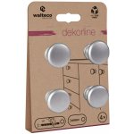 Walteco Set nábytkových knopek Tosca průměr 29 mm matný chrom 4ks – Zboží Mobilmania