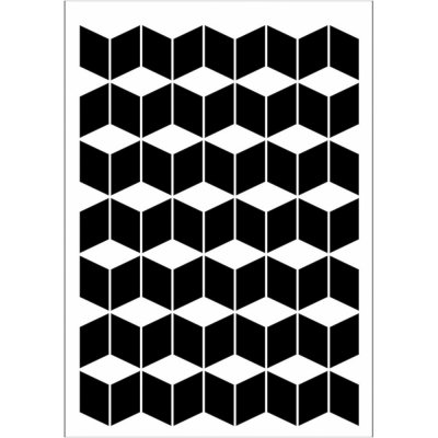 Daily ART Šablona plastová Moderní dlaždice A5 – Zboží Mobilmania