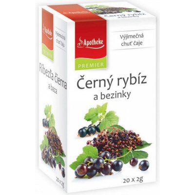 Apotheke Premier Černý rybíz a bezinky čaj 20 x 2 g