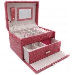 Gaira dvoupatrová šperkovnice 9027 14 červená – Zboží Dáma