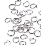 Kroužek spojovací Ø10,5 mm - stříbrná světlá (20 g) – Sleviste.cz