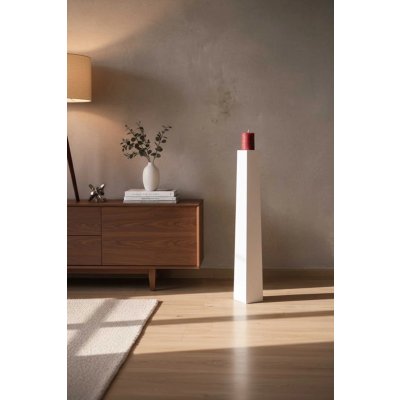 Váza OBELISK, sklolaminát, výška 80 cm, bílá – Hledejceny.cz