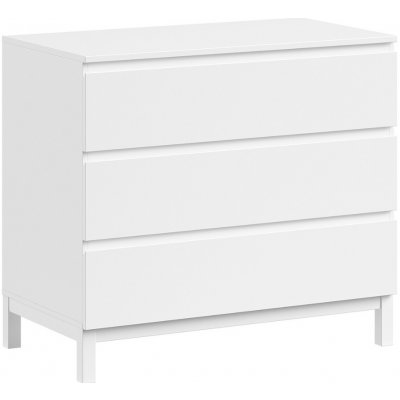 Bílá dřevěná přebalovací komoda Vipack Eva 98,5x57 cm – Zboží Dáma