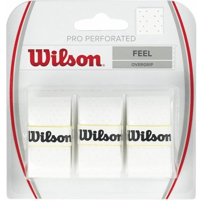 Wilson Pro Overgrip Perforated 3ks bílá