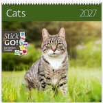 nástěnný plánovací Cats 30cm x 30cm, LP01-27 2027 – Zboží Mobilmania