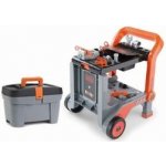 Smoby pracovní vozík Black & Decker Devil Workmate 3v1 s nářadím a 18 doplňky – Zboží Mobilmania