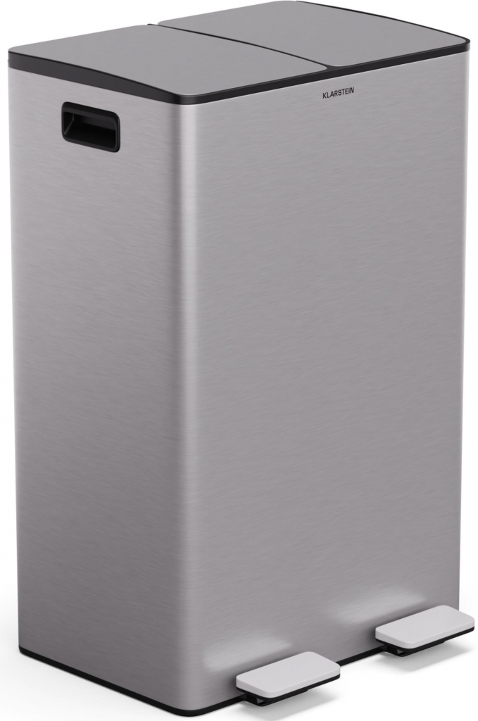 Klarstein EcoVista, odpadkový koš s kompostérem, 60 l + 3 l/koš + kompostér, Soft-Close KG28-60L-ss