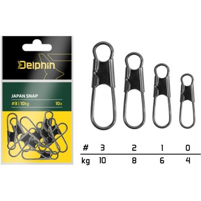 Delphin Karabinka Japan snap Velikost 2 10 ks Nosnost 8 kg – Hledejceny.cz