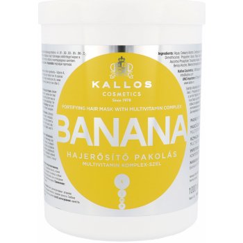 Kallos banánová posilující maska obsahující komplex vitamínů Banana Hair mask with multi-vitamin komplex 1000 ml