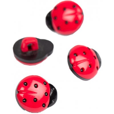 Drops Knoflík Drops, beruška 14 mm – Zboží Dáma