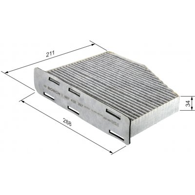 Filtr vzduchu v interiéru BOSCH 1 987 432 397 (1987432397) – Sleviste.cz