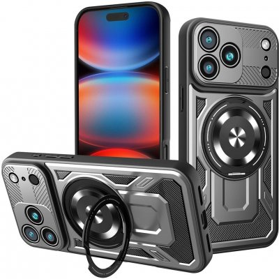 Techsuit RuggedCam odolné pouzdro pro iPhone 17 Pro Max šedé – Zboží Mobilmania