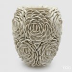 Keramická váza Chakra Conchiglie mušle krémová, 37x32 cm – Hledejceny.cz
