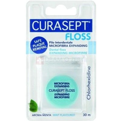 Curasept Expanding Floss expandující dentální nit Mint 30 m – Hledejceny.cz