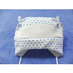 ESITO Kojenecká čepice s růžky srdce bílá modrá – Sleviste.cz