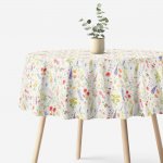 Goldea kulatý ubrus valencia rozkvetlá louka Ø 140 cm – Hledejceny.cz