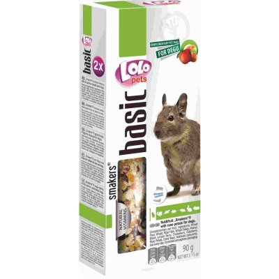 LOLO pets Smakers ovoce a ořechy osmák degu 2 klasy 90 g – Zbozi.Blesk.cz