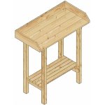 Lanit Plast Stůl do skleníku Holz S712 LG2439 – Zboží Dáma