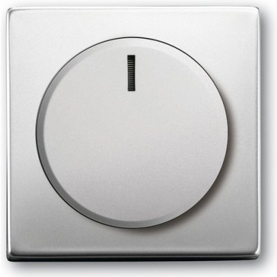 ABB 6599-0-2959 Future® linear Kryt stmívače s otočným ovladačem, s upevňovací maticí a doutnavkou, ušlechtilá ocel – Sleviste.cz