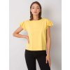 Dámská Trička RUE PARIS dámské tričko s volány rv-bz-6724.69 yellow