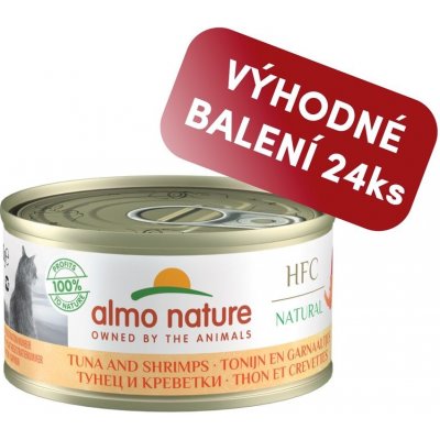 Almo Nature HFC Tuňák a krevety 24 x 70 g