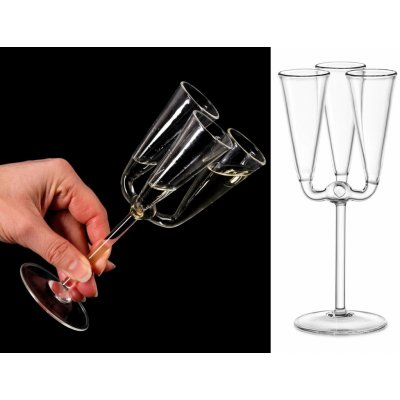 DT GLASS Trojsklenka na nožce 0,04 l – Sleviste.cz