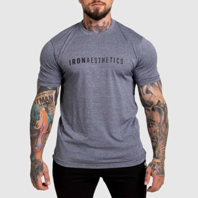 Aesthetics pánské sportovní tričko Iron Flow navy – Zboží Dáma