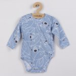 New Baby Kojenecké celorozepínací body BuBu modré – Zboží Mobilmania