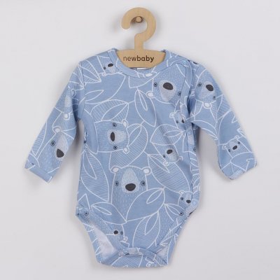 New Baby Kojenecké celorozepínací body BuBu modré – Zboží Mobilmania