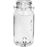 KOZÁČEK Zásobník láhev sklo s kohoutkem GLASS 3500 ml – Zboží Mobilmania