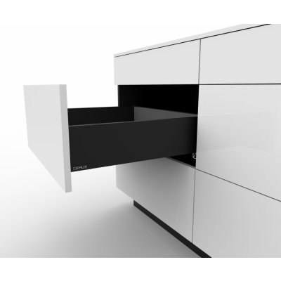 Cemux H Box SLIM zásuvka černá H116/500 mm – Sleviste.cz