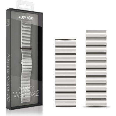 Aligator Watch Pro a Aligator Watch Pro X 22mm, stříbrný 22AW0019 – Hledejceny.cz