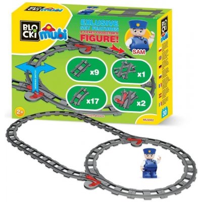 ICOM Blocki Kostky Mubi - Sada kolejí 26ks – Zbozi.Blesk.cz