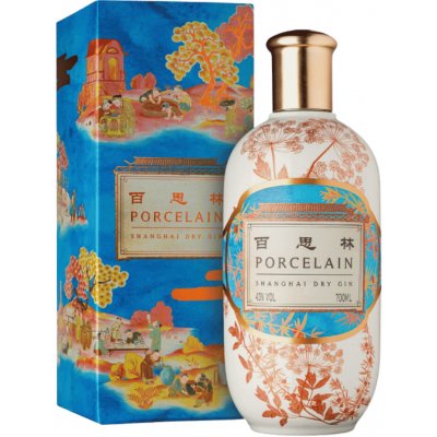 Porcelain Shanghai Dry Gin 43% 0,7 l (holá láhev) – Hledejceny.cz