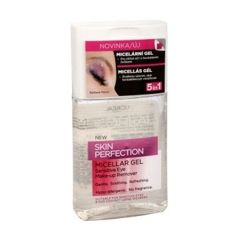 L'Oréal Skin Perfection micelární gel pro citlivé oči 5v1 125 ml