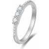 Prsteny Beneto Třpytivý zásnubní prsten se zirkony AGG464