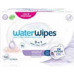 WATERWIPES Ubrousky vlhčené Soothing clean bez obsahu plastů 12 x 60 ks 720 ks – Zboží Dáma