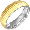 Prsteny Šperky eshop zlatý prsten vroubkovaný BB5.11