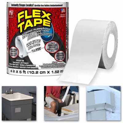 Flex Tape Te20-202 Vodotěsná Extra lepicí páska multifunkční bílá – Zboží Mobilmania
